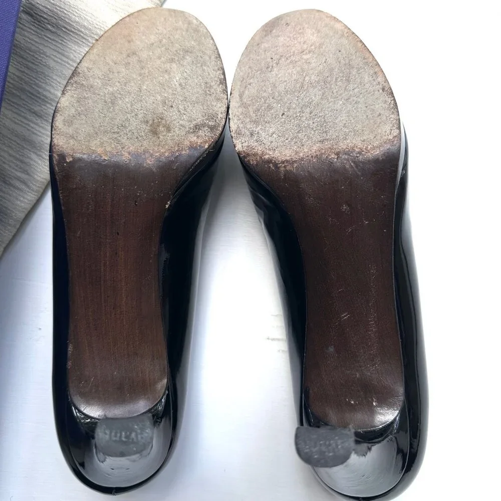 STUART WEITZMAN - Patent Leather womens Platform shoes 8.5 M w/Box - Picture 9 of 11
